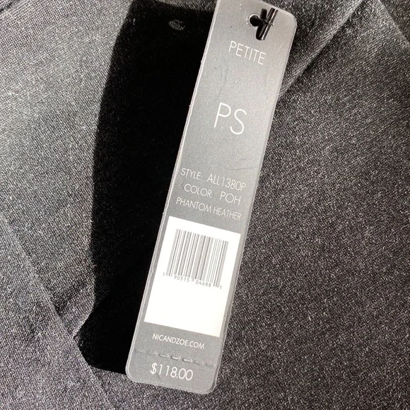 Slimming NIC+ZOE The Perfect Ponte Pant Knit Legging Style ALL1380P sz PS - Picture 4 of 8